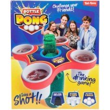 Pong Hero spel met 4 ballen en 4 bekers
