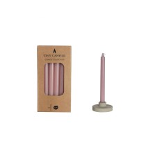 Kaarsen H14cmxØ1.2cm mauve set a 12