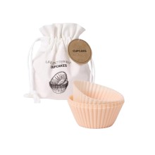 SENZA cupcake bakvormset siliconen roze