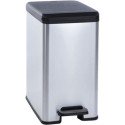 Curver Decobin slim afvalbak 25L zilver