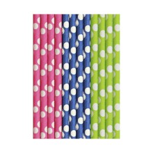 Duni Papieren Rietjes Cocktail Dots 25st