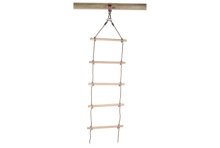 Touwladder met Houten Treden, 190cm