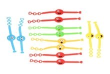 Armband Lachgezicht Kleur, set van 12st.