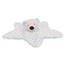 Baby Eco Pluche Knuffeldoekje Beer Ster - Roze