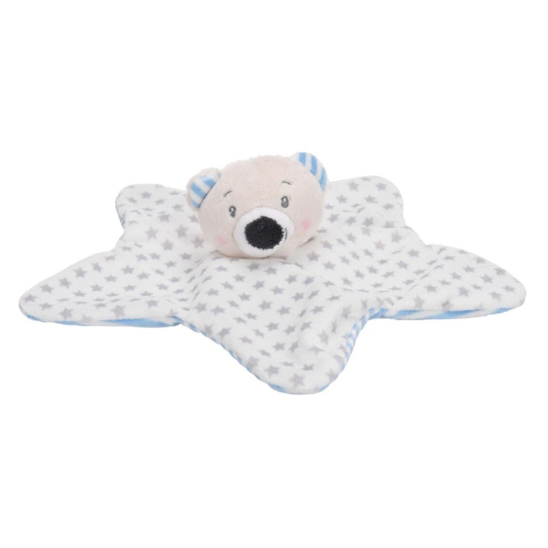 Baby Eco Pluche Knuffeldoekje Beer Ster - Roze