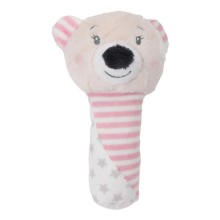 Baby Eco Pluche Rammelaar Beer Staaf - Blauw