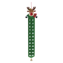 Adventskalender met Kerstfiguur - Rood