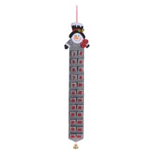 Adventskalender met Kerstfiguur - Rood