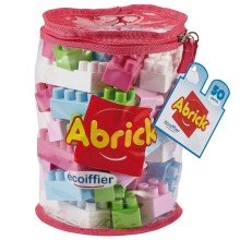 Abrick Bouwblokken in Opbergzak, 50dlg.