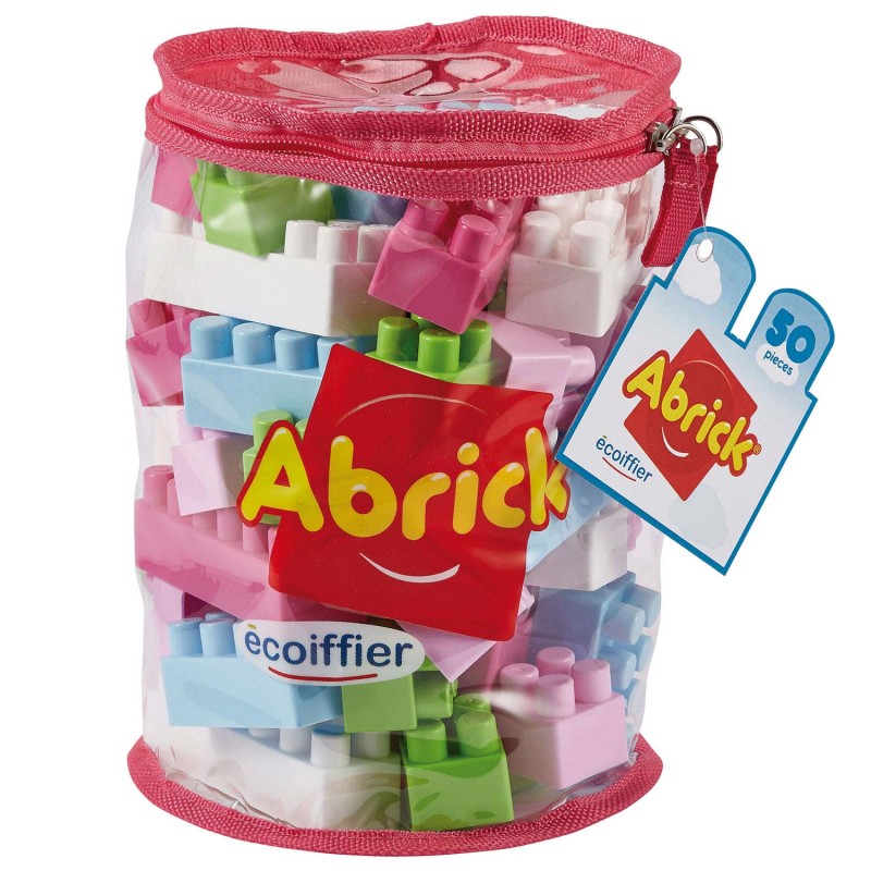 Abrick Bouwblokken in Opbergzak, 50dlg.