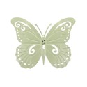 HBX natural living Déco murale papillon Madame 36xh28cm vert olive