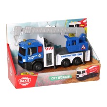 Dickie City Worker Kiepvrachtwagen Geel