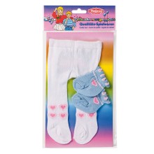 Poppenmaillot met Sokken - Blauw, 35-46 cm