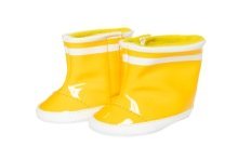Poppen Regenlaarzen Geel, 30-34 cm