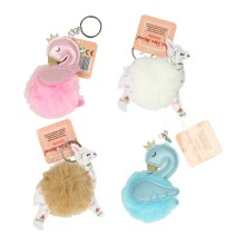 Luxe Sleutelhanger PomPom Dieren, Set van 12st.