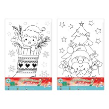 XMAS Maak je eigen Kerst Schilderij met Stickers