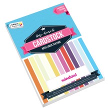 Hobbykarton met Linnenstructuur A4 : Crème en Wit