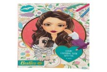 Besties Luxury Kleurboek met Folie A4, 24 Vellen