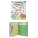 Toi Toys Cahier d'activités réutilisable Animal Sauvage avec stylo