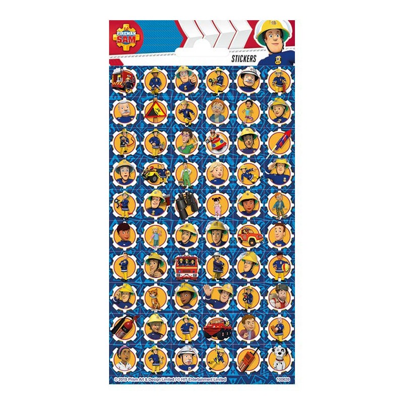 Stickervel Brandweerman Sam
