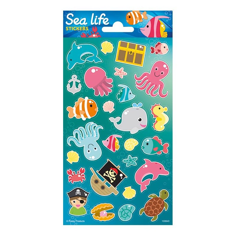 Stickervel Onderwaterwereld