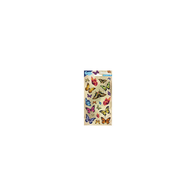 Stickervel Glitter - Vlinders