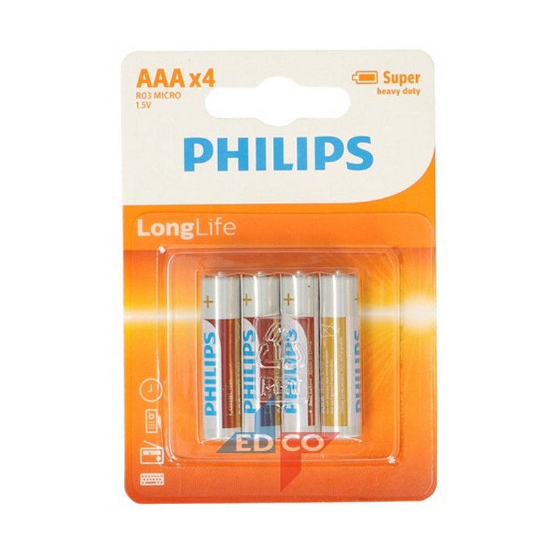 Philips Batterij R3 AAA Long Life