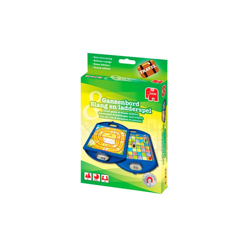 Jumbo Ganzenbord & Slangen en Ladderspel Reisspel