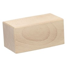 Mijlpaal Blok Hout, 11,2cm