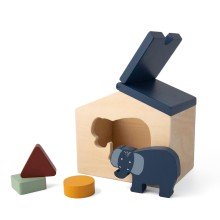 Trixie Houten Huis met Blokken - Mrs. Elephant
