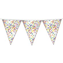 Vlaggenlijn Confetti, 6mtr.