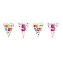 Vlaggenlijn Confetti 5 jaar, 10mtr.