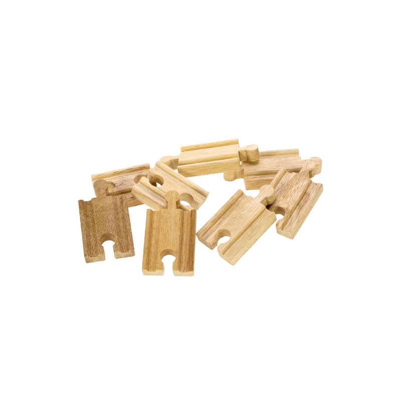 Bigjigs Houten Rails - Mini, 8st.