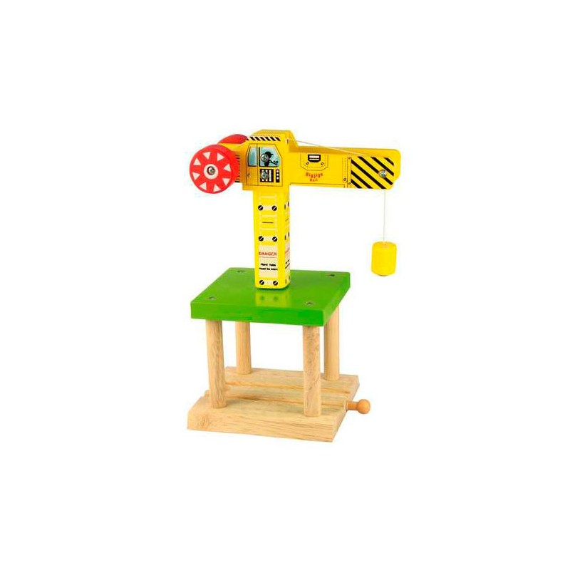 Bigjigs Houten Rails - Hijskraan