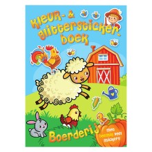 Kleur- & Glitter Stickerboek Boerderij