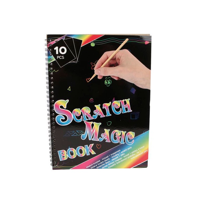 Magic Color Scratch Boek A4, 10 pagina's
