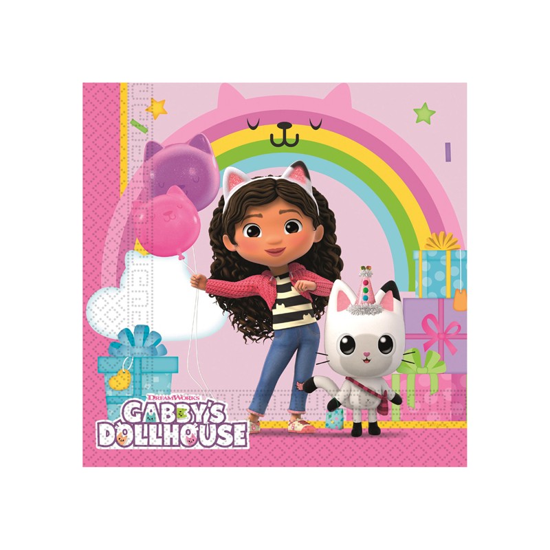 Servetten Gabby's Poppenhuis, 20st.