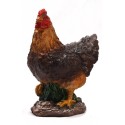 Image de jardin Poulet mini marron 5x5x12cm