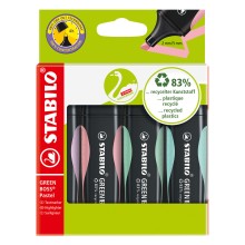 STABILO Green Boss Pastel Markeerstiften, 4st.