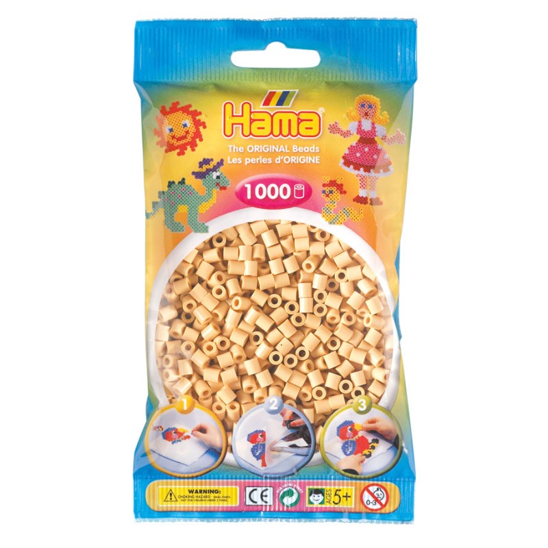 Hama Strijkkralen - Beige (027), 1000st.