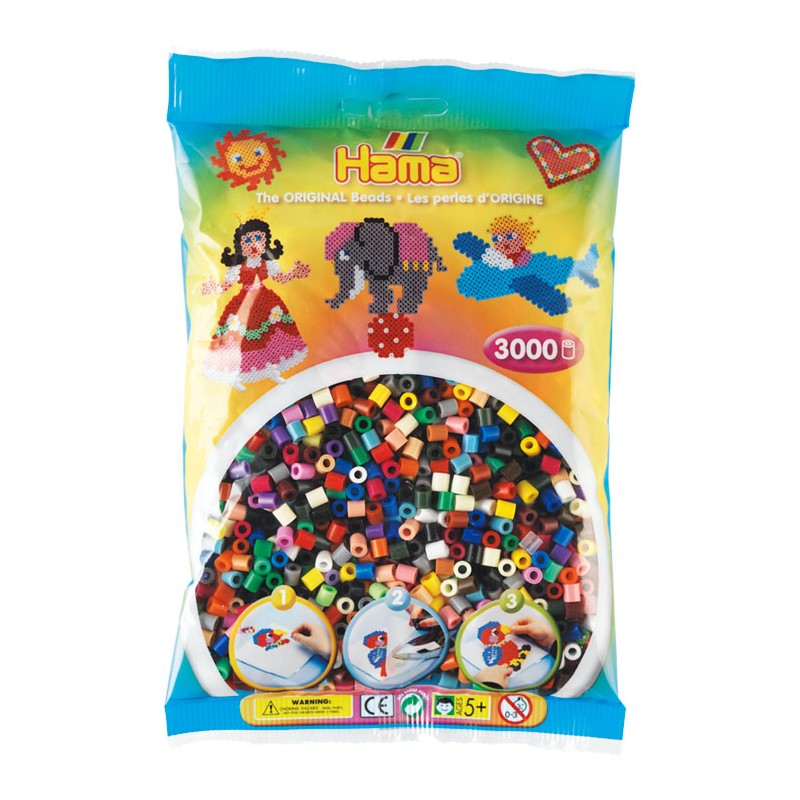 Hama Strijkkralenmix, 3000st.