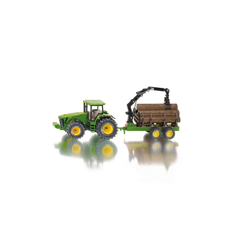 Siku 1954 Tractor met Boomstamaanhangwagen 1:50