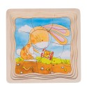 Goki Houten Lagenpuzzel - Moestuin, 53st.