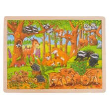 Goki Houten Legpuzzel - Bosdieren, 48st.