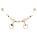 Houten Kinderwagenketting met Clip Eekhoorn