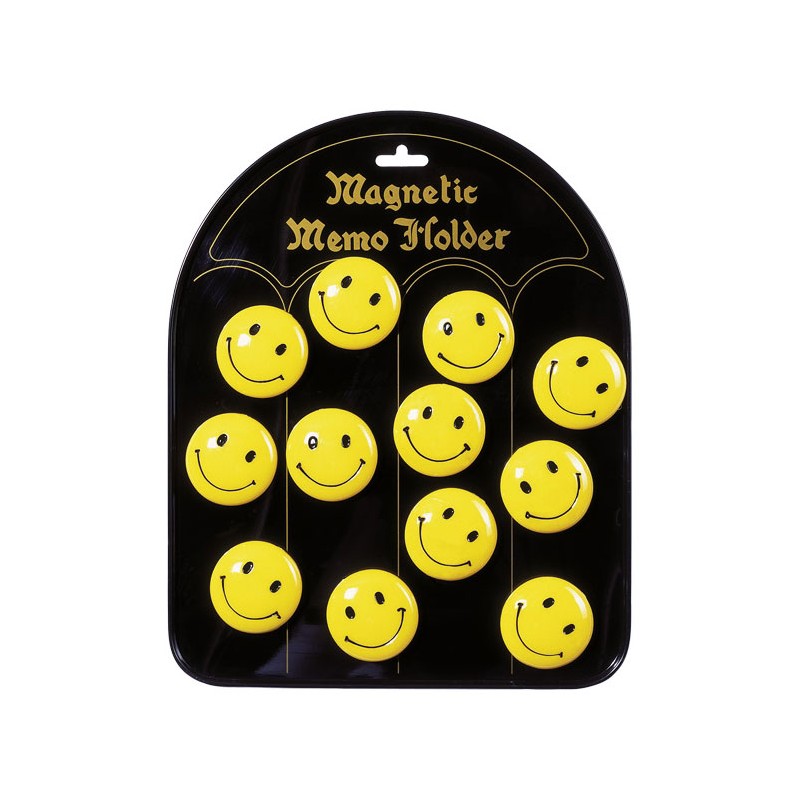 Goki Memomagneten Smiley, 12st.
