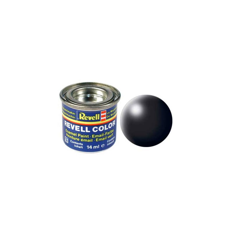 Revell Email Verf 302 - Zwart, Zijdemat