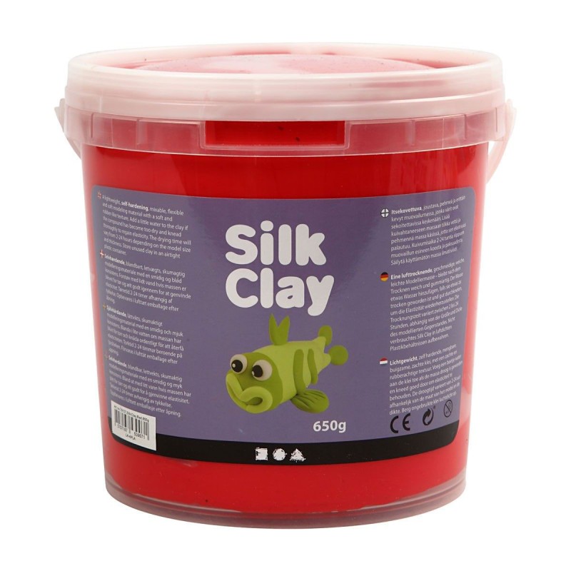 Silk Clay - Rood, 650gr.