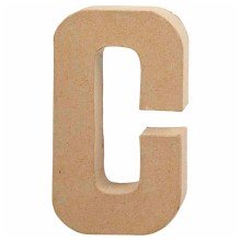 Letter Papier-maché - C, 20,5cm