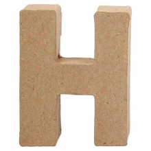 Letter Papier-maché - H, 10cm